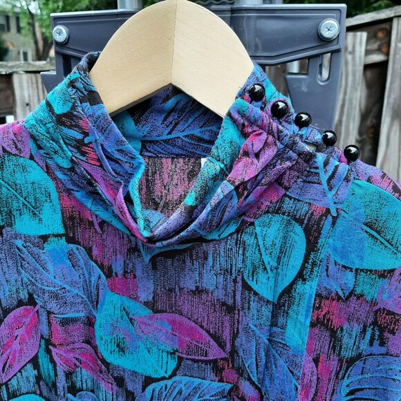 Vintage Patty O'Neil by Monique Robidoux Secretary Midi Dress Size 10 - Picture 11 of 12